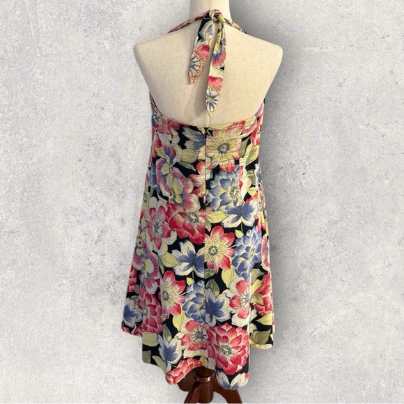 Jones New York | Colorful Floral Halter Sundress Size 10 - Picture 3 of 6